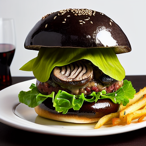 Truffle Mushroom Burger