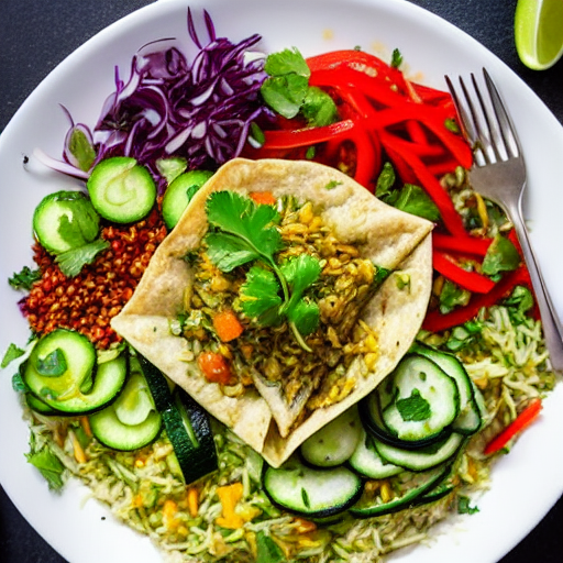Riz Bil Kousa Wa Fattoush Wa Fatayer