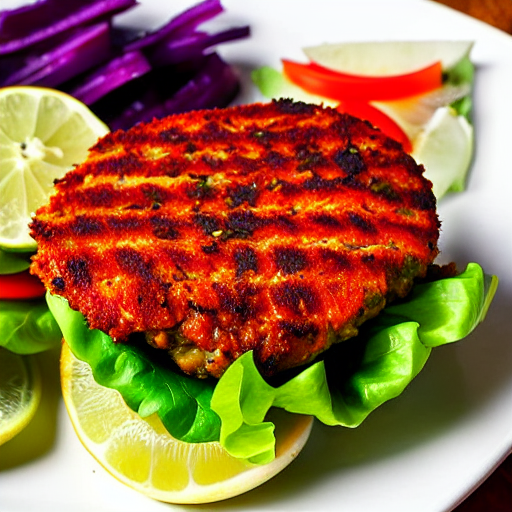 Keto Spicy Fish Burger