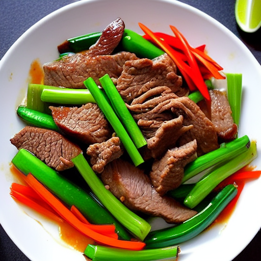 Bò Xào Sả Ớt