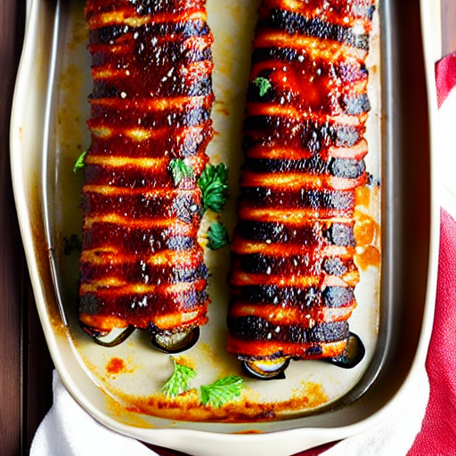 BBQ Eggplant Rollatini