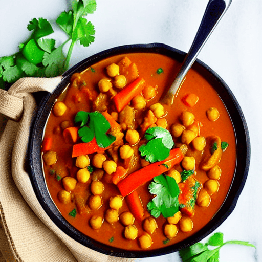 Vegetable and Chickpea Curry with Carrots