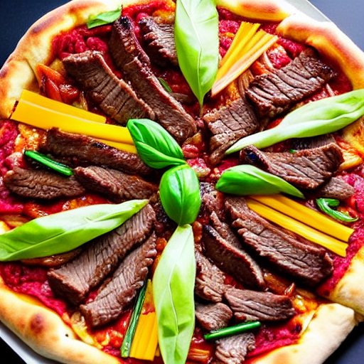 Taiwanese Beef Pizza
