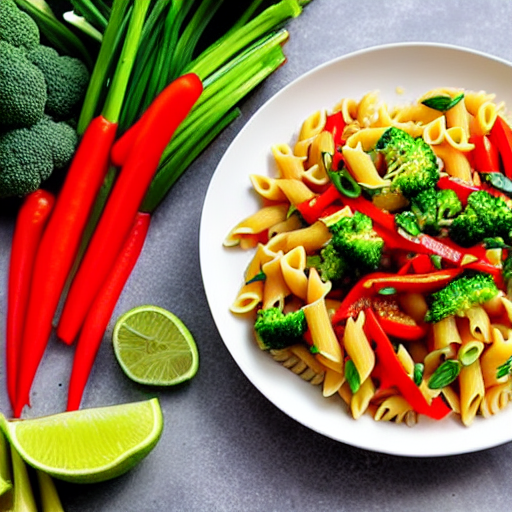 Thai Vegetable Stir-Fry Pasta