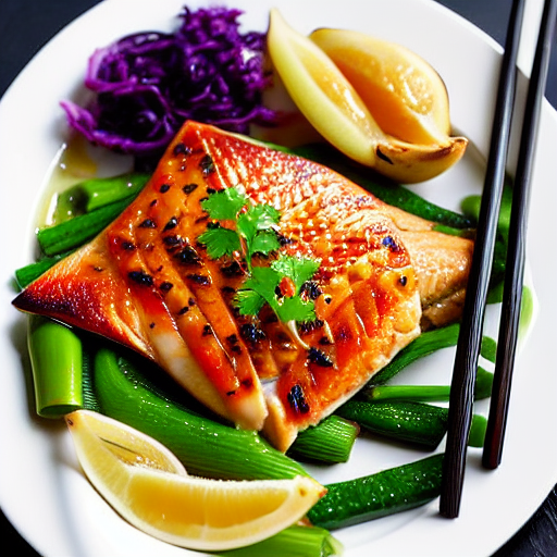 Baked Saba with Ginger