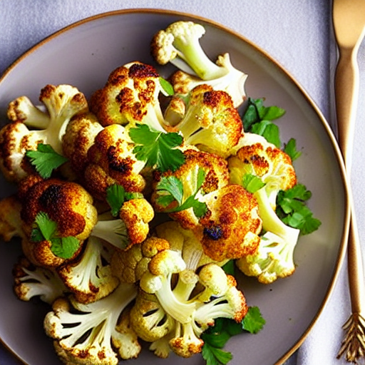 Roasted Garlic Cauliflower