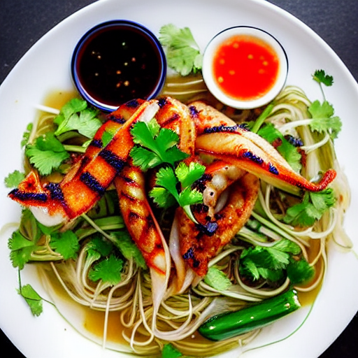 Bún Mực Nướng