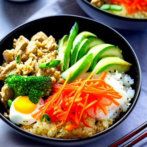 Cauliflower Rice Donburi