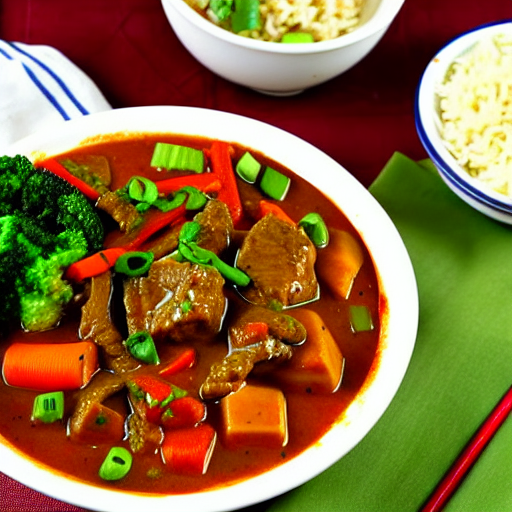 Beef and Vegetable Curry Bowl