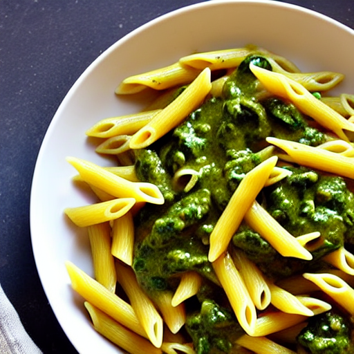 Keto Saag Chicken Pasta
