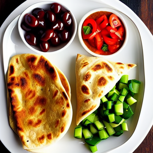 Breakfast Pita with Hummus