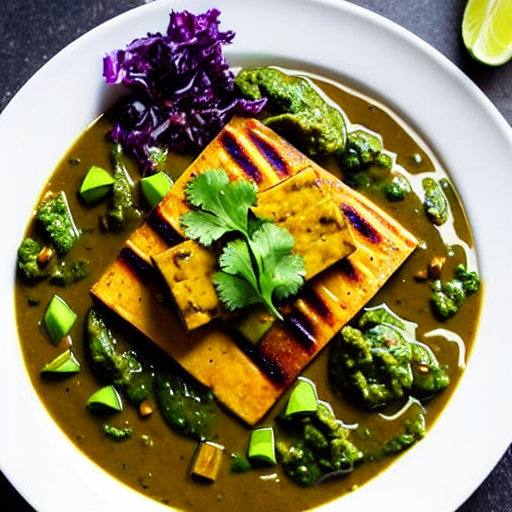 Mole Verde con Tofu
