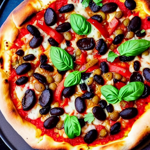 Pizzas de Frijoles Negros