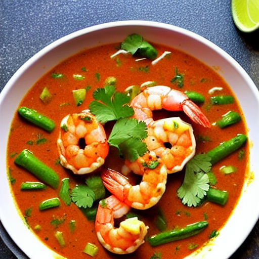 Camarones en Salsa de Coco