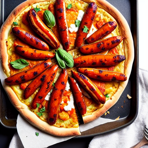 Sweet Potato Merguez Pizza