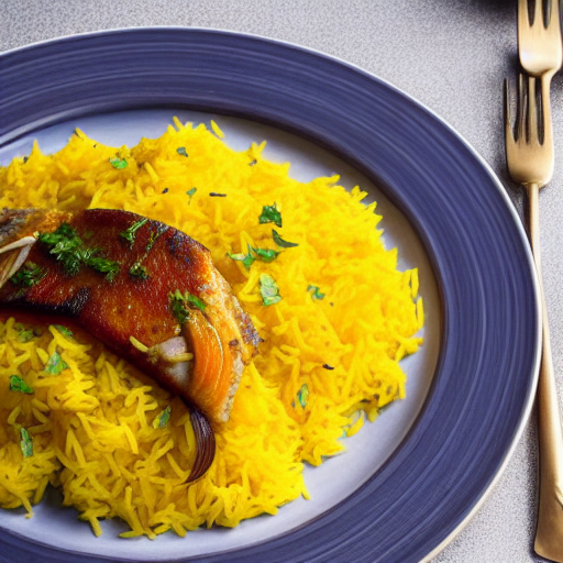 Saffron Rice with Fish
