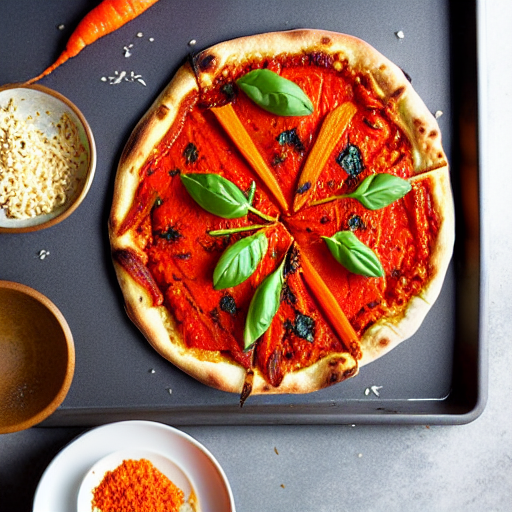 Spiced Carrot Pizza