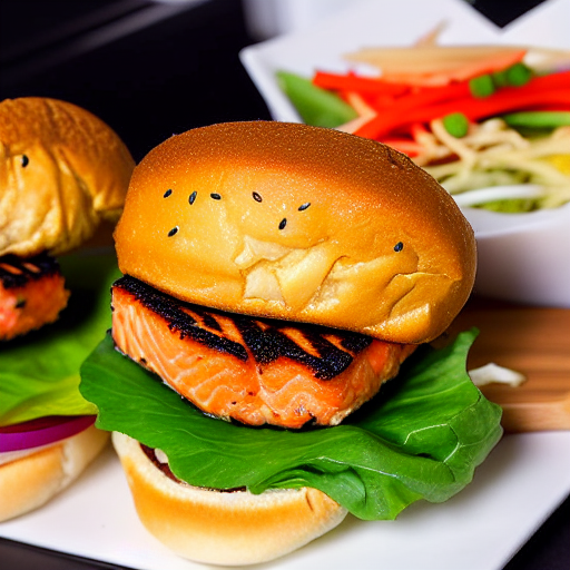 Miso Salmon Burger