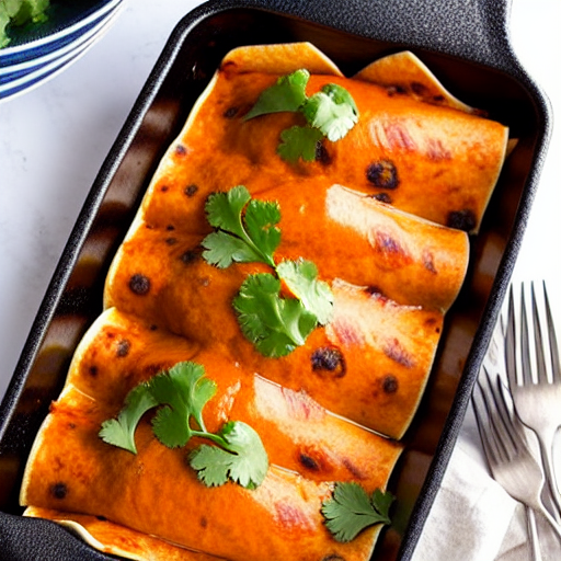 Sweet Potato and Black Bean Enchiladas
