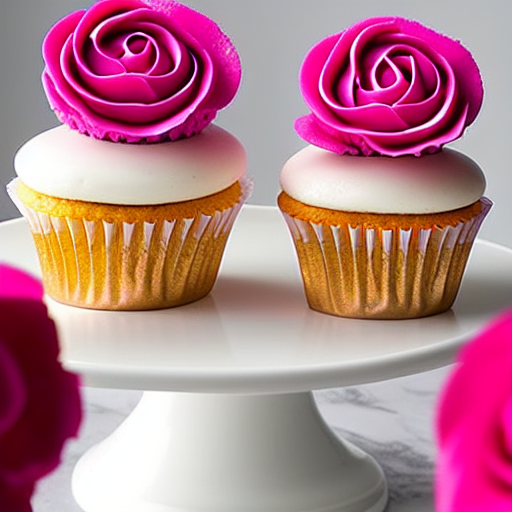 Rosewater Cupcakes