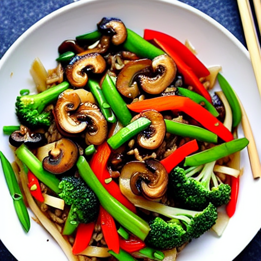 Korean Mushroom Stir-fry
