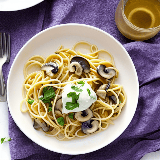 Pasta con i Funghi e Panna