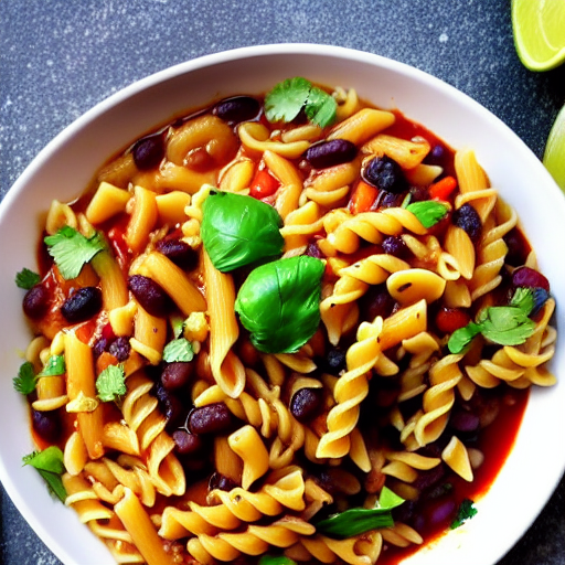 Pasta con Frijoles