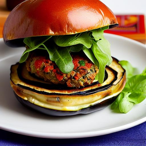 Stuffed Eggplant Burger