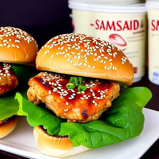 Sesame Chicken Burger