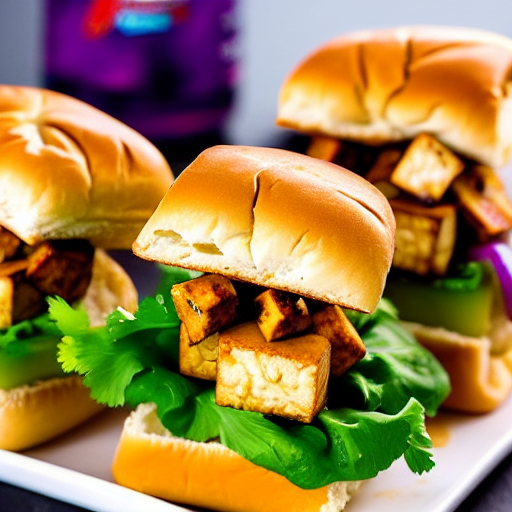 Peanut Tofu Slider