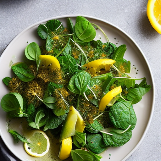 Nettle and Dandelion Salad