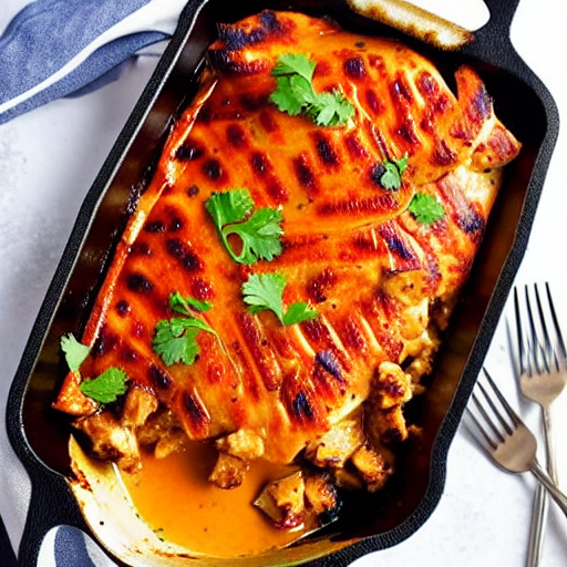 Keto BBQ Chicken Bake
