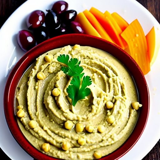 Hummus with Olives