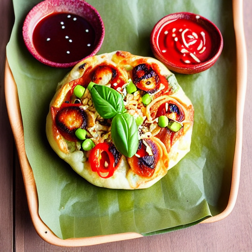 Vegetable Takoyaki Pizza