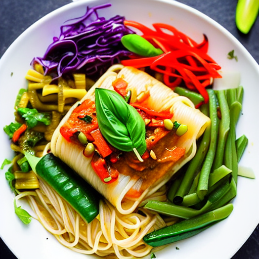 Vegetable Kimbap Pasta
