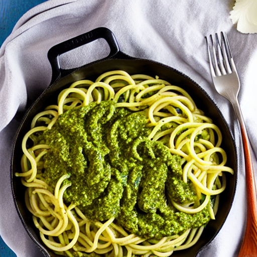 Macarrão com Molho de Pesto