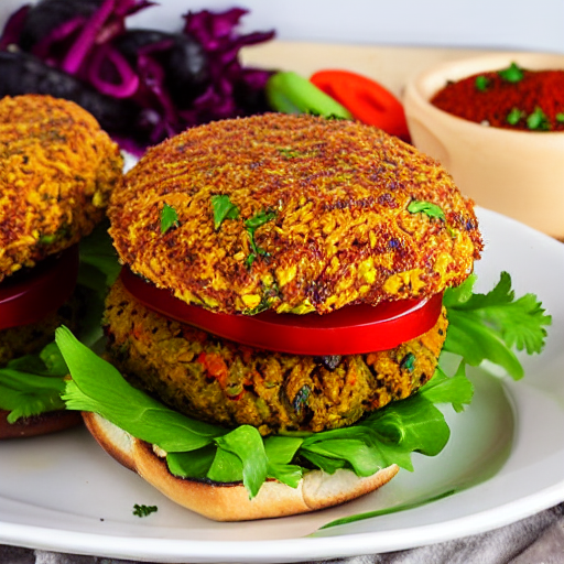 Moroccan Spiced Veggie Burger