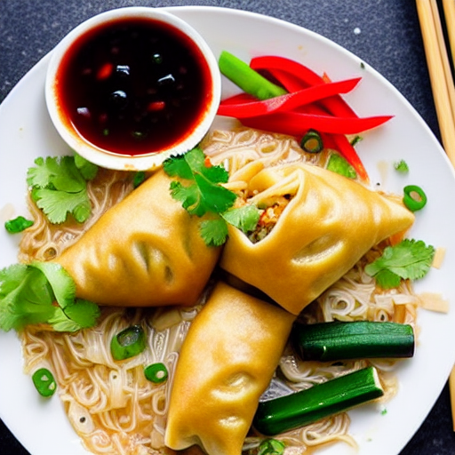 Baked Rice Noodle Rolls
