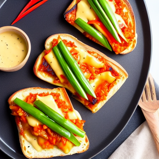 Cheesy Kimchi Toast