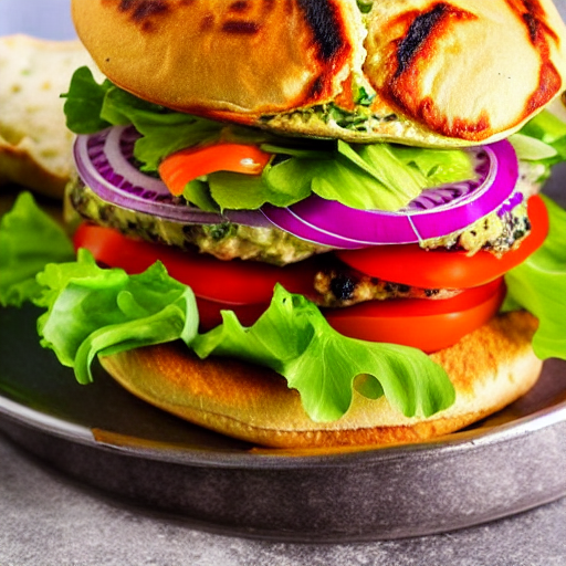 Cabbage Kebab Burger