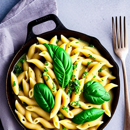 Macarrão com Molho de Abacate