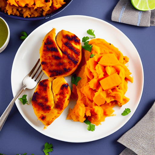 Halal Chicken and Sweet Potato Mash