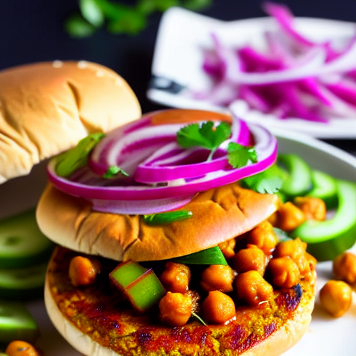 Chana Masala Burger
