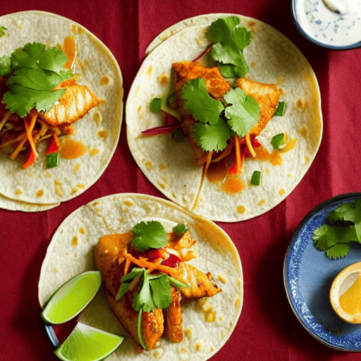 Szechuan Style Spicy Fish Tacos