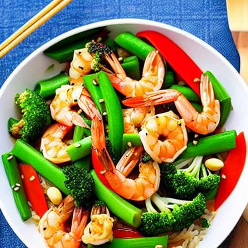 Vegetable and Shrimp Stir-Fry