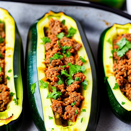 Keto Stuffed Zucchini