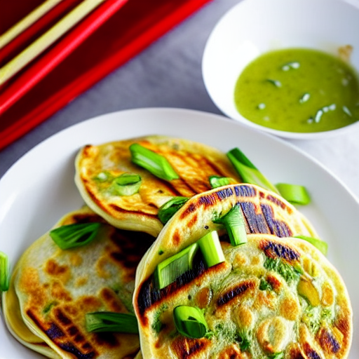 Grilled Scallion Pancakes
