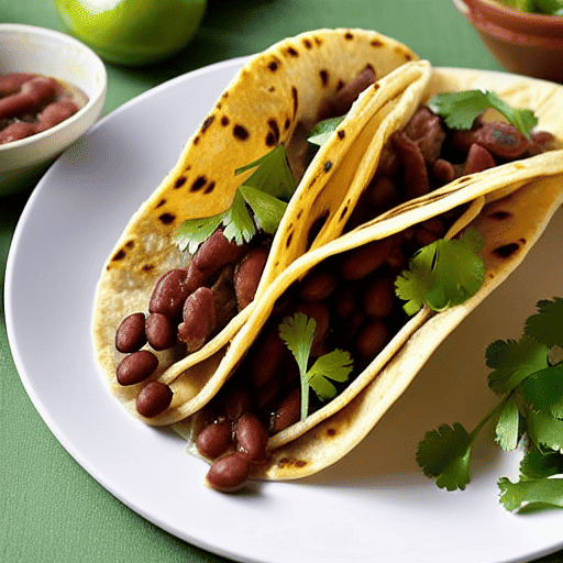 Tacos de Frijoles con Conejo
