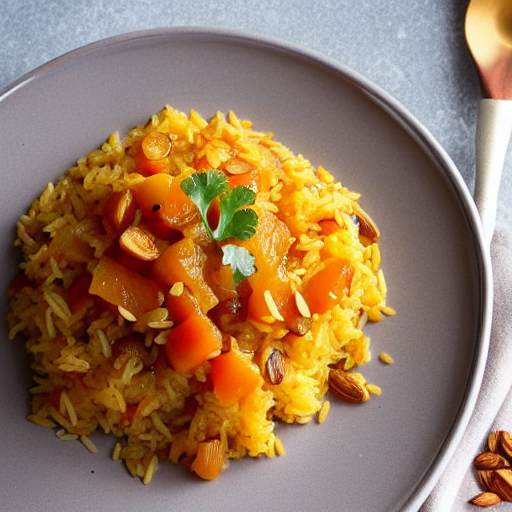 Almond and Apricot Rice