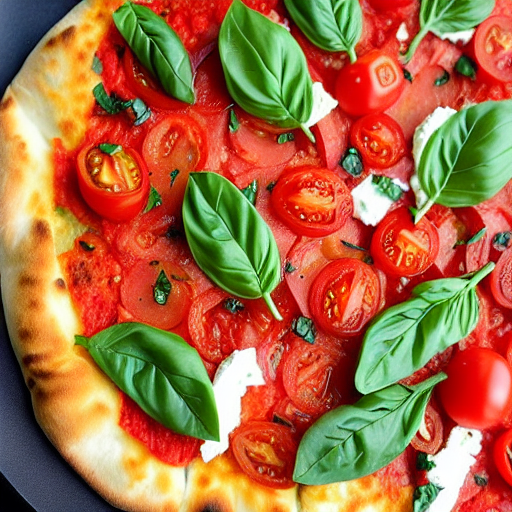 Tomato and Basil Pizza
